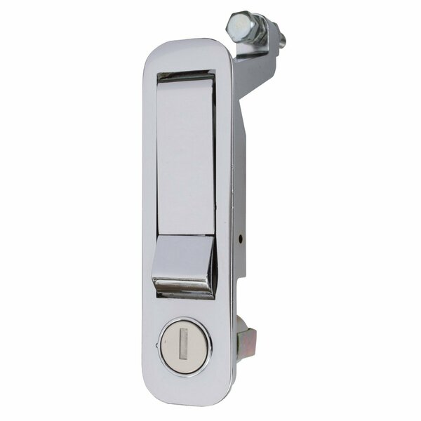 Global Pivot Latch, Long Body, Long Arm, Locking, Chrome, Keyed to G3xx Codes PL-LLL-10214-PC-1PK